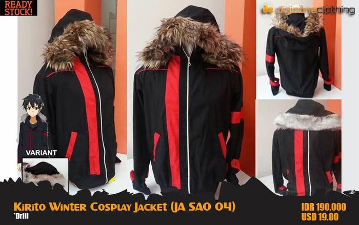 Jaket Kirito Semi Cosplay Jacket (JA SAO 04)