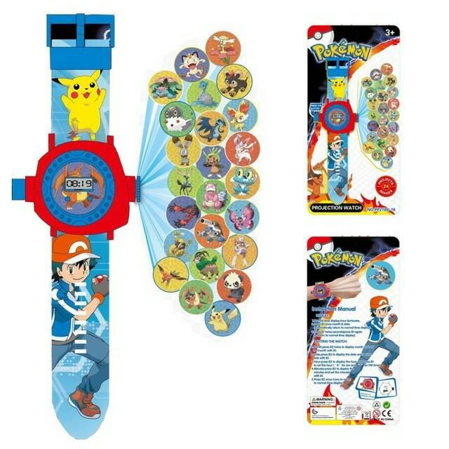 Projection Watch Pokemon / Jam Pokemon Proyektor Murah..!!