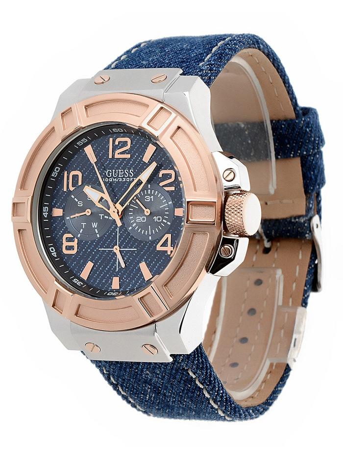 Jam Tangan Guess Rigor W0040G6 Denim Original