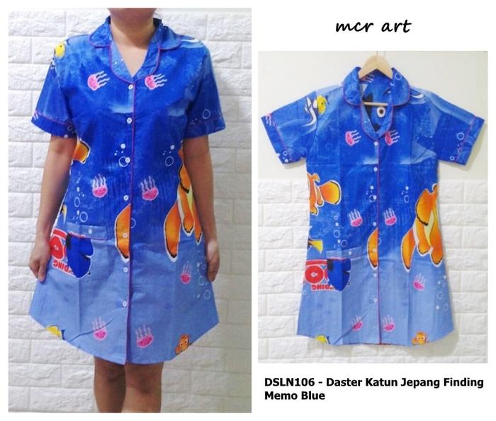 DSLN106 - Daster Katun Jepang Finding Memo Blue