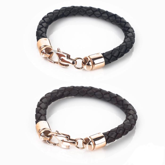 Baffi IncJevies Gelang Kulit Dwayne Premium Leather Bracelet Pria
