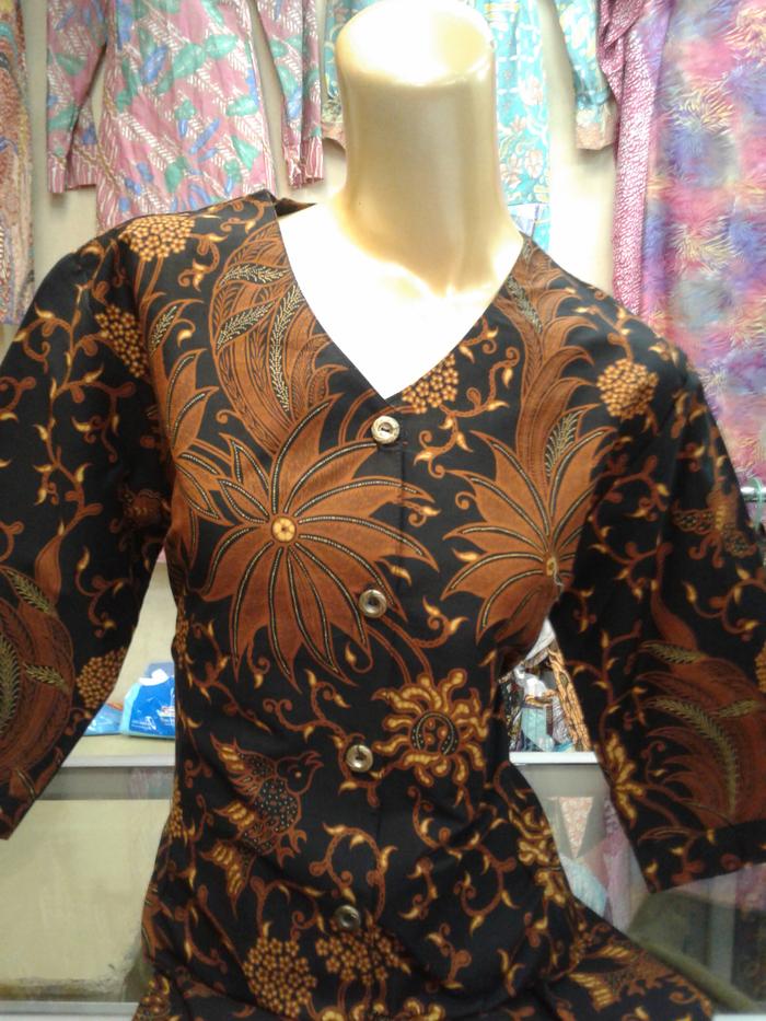 blus pdk batik daun singkong