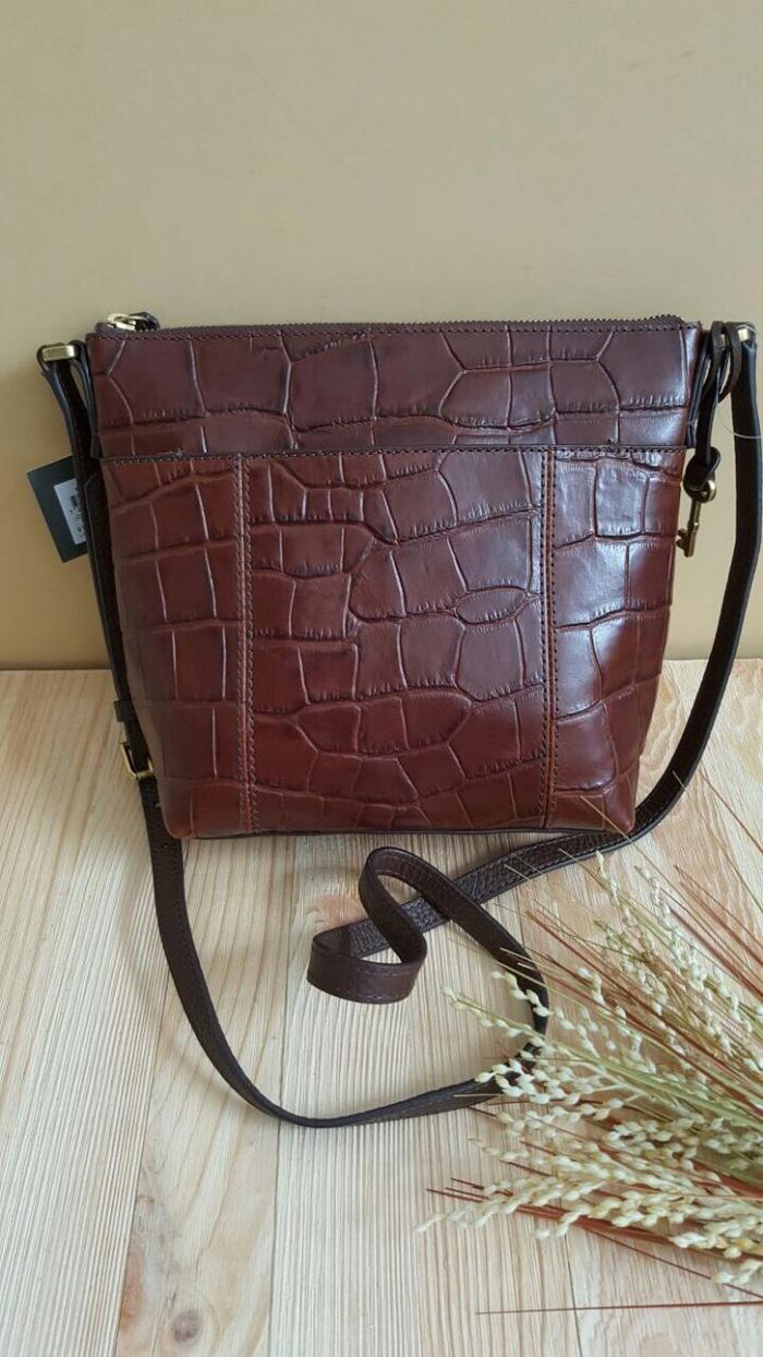 Fossil Jori Croco xbody