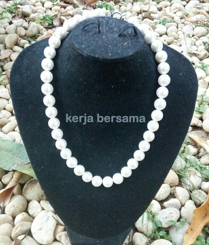 kalung kulit kerang asli 45cm