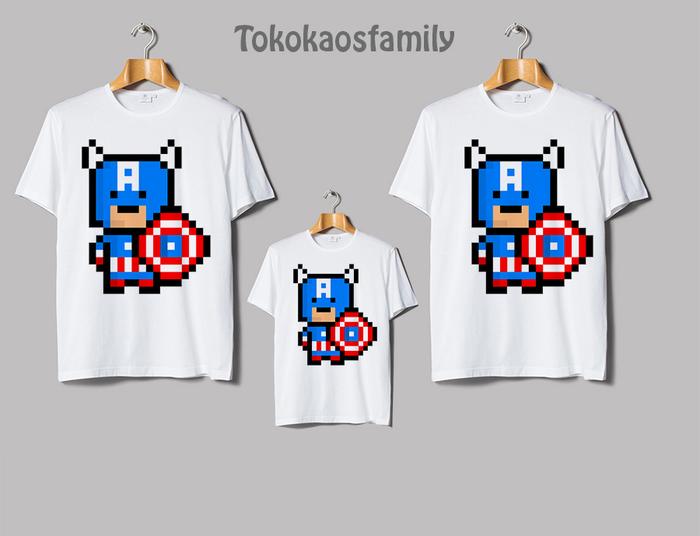 kaos avenger capten america anak dan dewasa