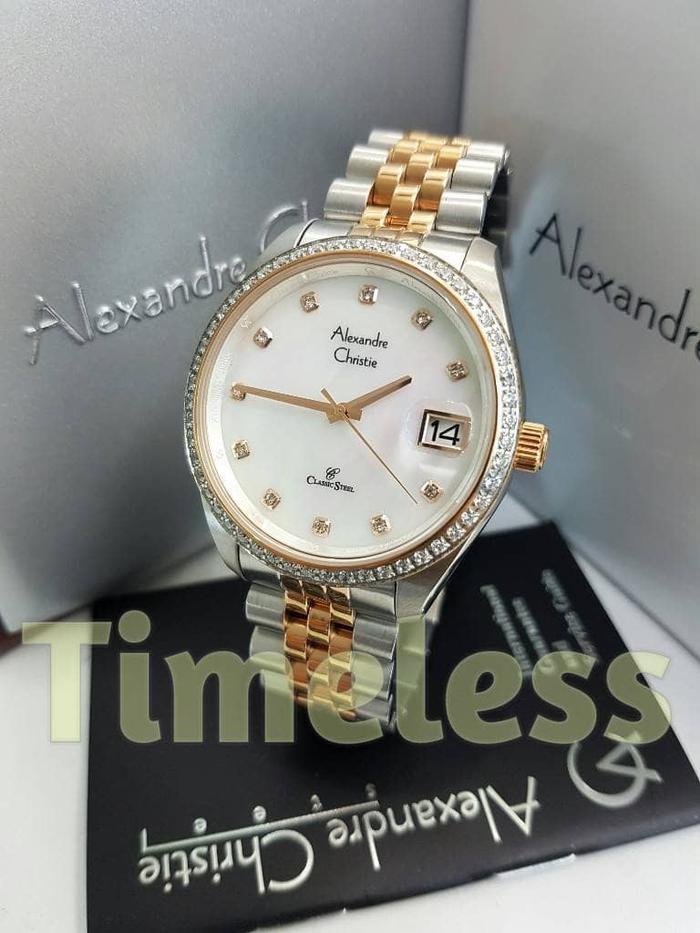 jam tangan pria alexandre christie ac 5008 MD SilverRose