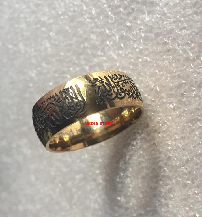 Cincin Syahadat Ukir Gold
