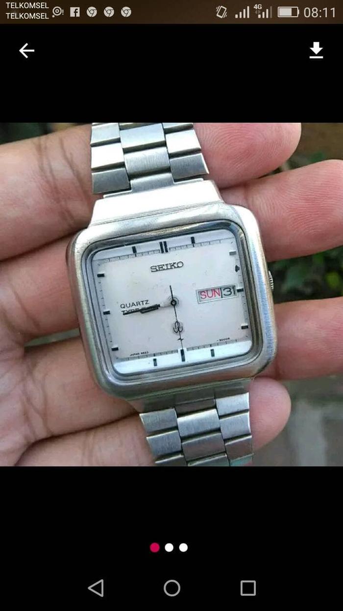 Jam Tangan Pria Seiko Quartz type II vintage rare