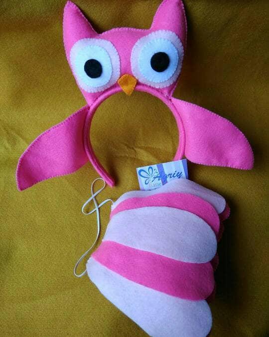 bando flanel owl ping handmade