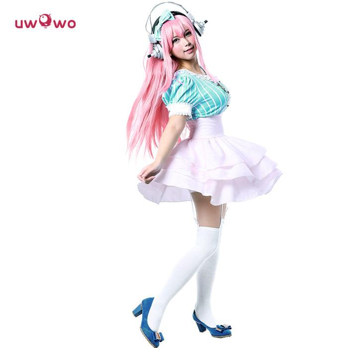 Costume Sonico Super Sonico UWOWO Import Taobao Cosplay Maid