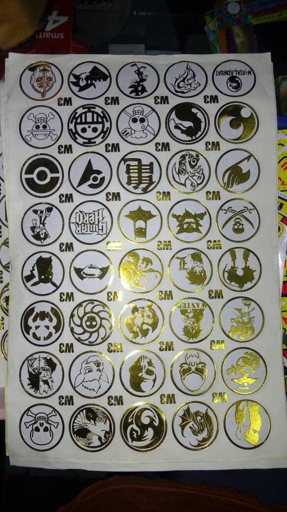Mainan Tajos Besi Sticker Gold TERMURAH!!