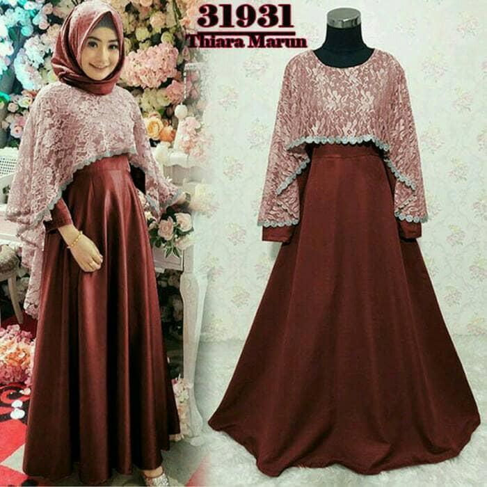 FG Maxi dress Brukat /Gamis Brukat /Longdress Brukat Tiara