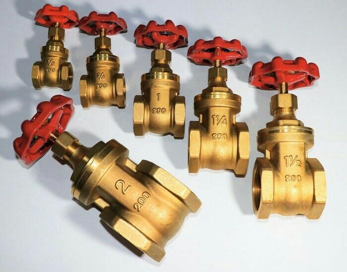 Gate valve onda 1 inch kuningan