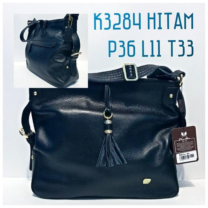 Tas Kulit Papillon Original K3284 Hitam
