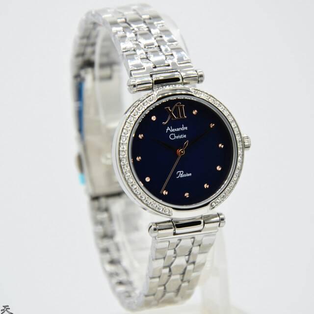 Alexandre Christie wanita AC 2600 Silver Blue Original