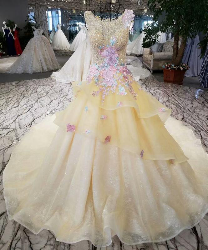 Gaun Pengantin 1711111 Kuning Ekor Wedding Gown Wedding Dress