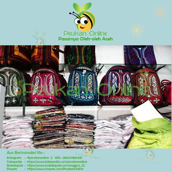 Tas Ransel Aceh Medium (M) / Tas Ransel Bordir / Tas Bordir Aceh