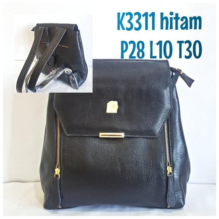 Tas Kulit Papillon Original K3311 Hitam