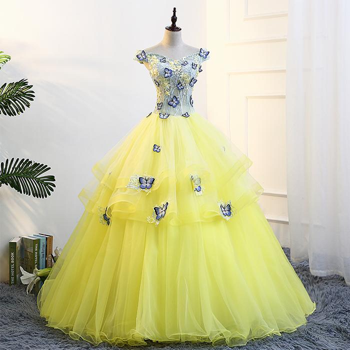 1711055 Putih Kuning Sabrina Gaun Pengantin Wedding Gown Wedding Dress