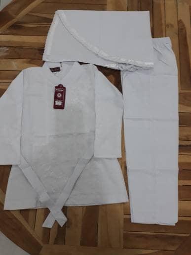 setelan baju ihrom anak perempuan - seragam sekolah putih - baju ihrom