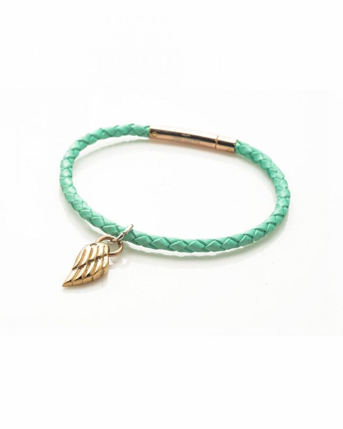 Baffi Inc Jevies Gelang Kulit Wing Charm Leather Wanita