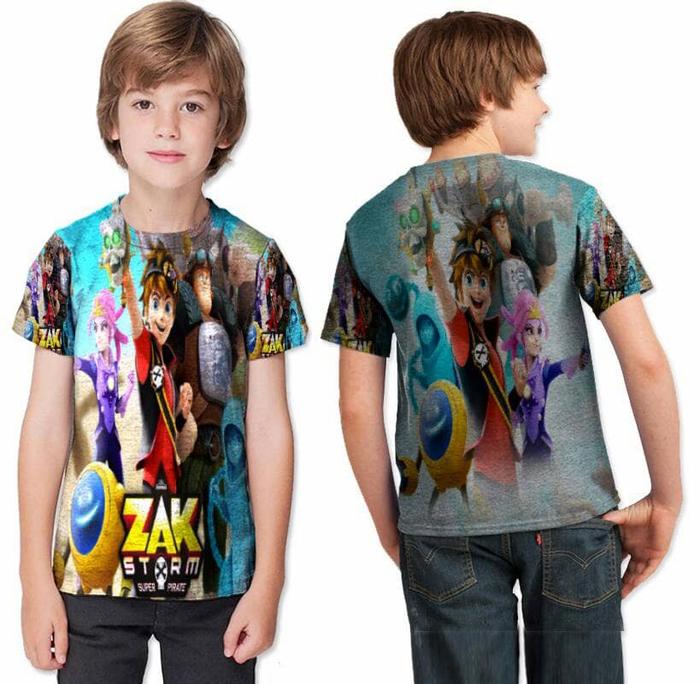 kaos tshirt anak zakstorm cartoon
