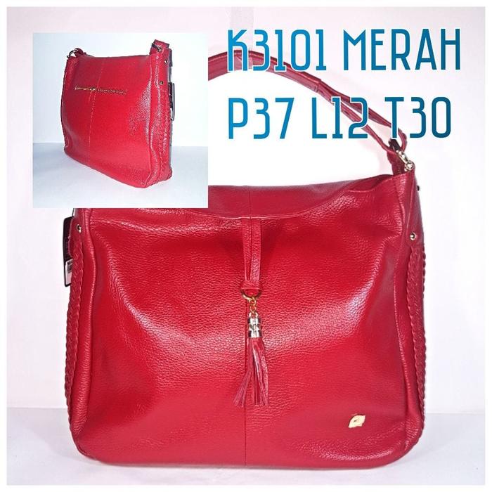 Tas Kulit Papillon Original K3101 Merah