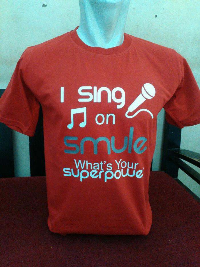 KAOS SMULE,  KAOS SINGING,  BAJU NYANYI