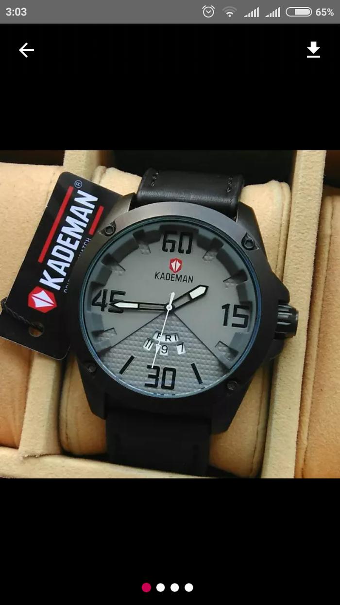 jam tangan Kademan original strap kulit
