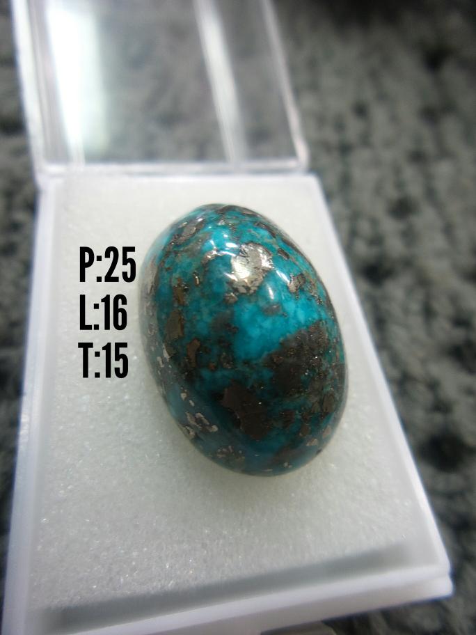 batu pirus persi natural serat perak