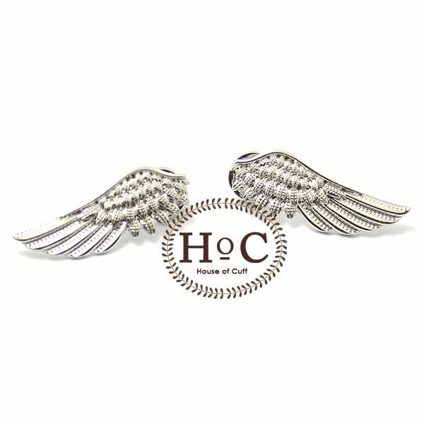 Houseofcuff Lapel Pin Bros Jas Wedding Best Man  SILVER WING COLLAR PI
