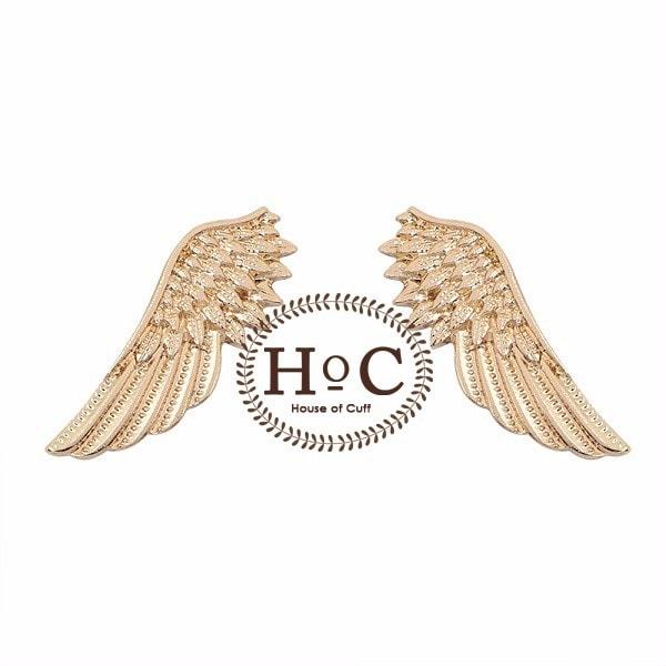 Houseofcuff Lapel Pin Bros Jas Wedding Best Man  GOLDEN WING COLLAR PI