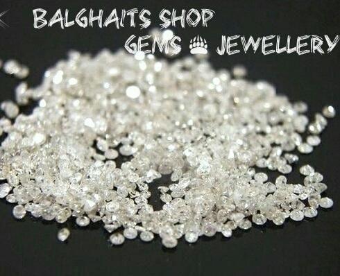 Natural Diamond Berlian Asli Crystal Tabur Mess Eropa 1.7mm 0.03 ct Gugur 25 30 Murah Bukan Banjar