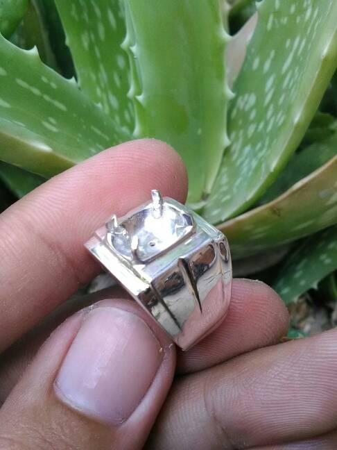 emban cincin perak 925 handmade model cakar polos