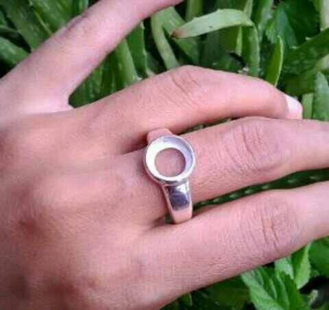 emban cincin perak 925 handmade round polos