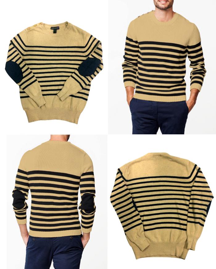 MANGO Man Homini Emerito Buttoned Striped Knit sweater Zara Topman gap