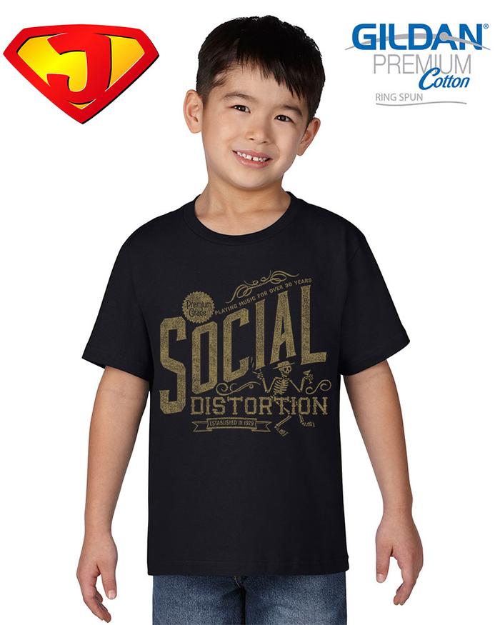 Kaos Anak Cowok / Cewek Original Gildan - Band Rock Social Distortion