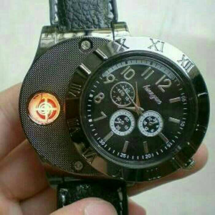 jam tangan pria/jam tangan mancis/jam tangan 2 fungsi/jam unik