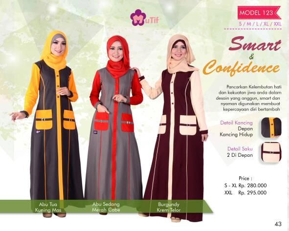 Baju muTif 123/Hijab fashion/Dress Syar'i/Gamis