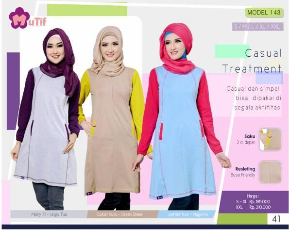 PROMO !!! Baju muTif 143/Hijab fashion/Syar'i Atasan/Blouse/Tunik