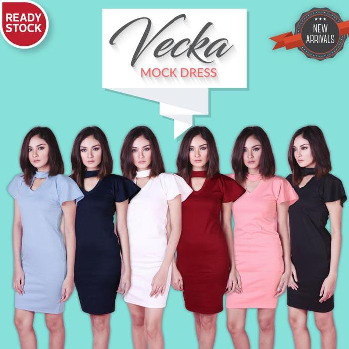 Vecka Mock Dress | Turtleneck Dress