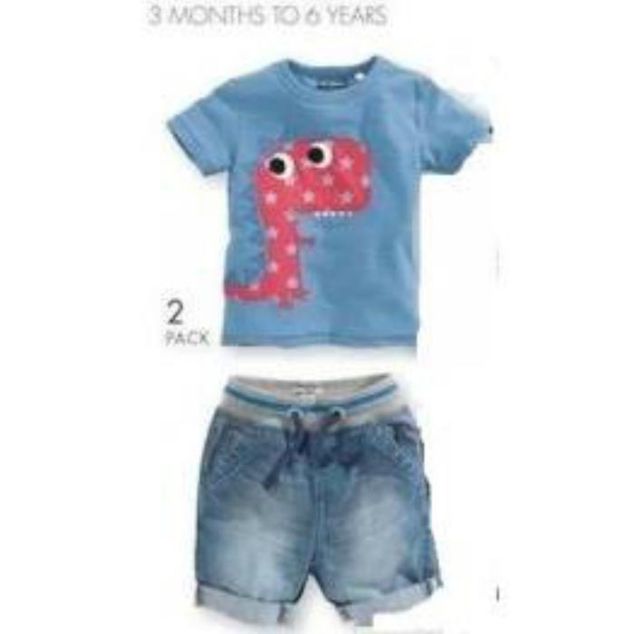 Branded Clothes | Stelan Anak Laki Impor H&M Jeans & Dino Tee T Shirt