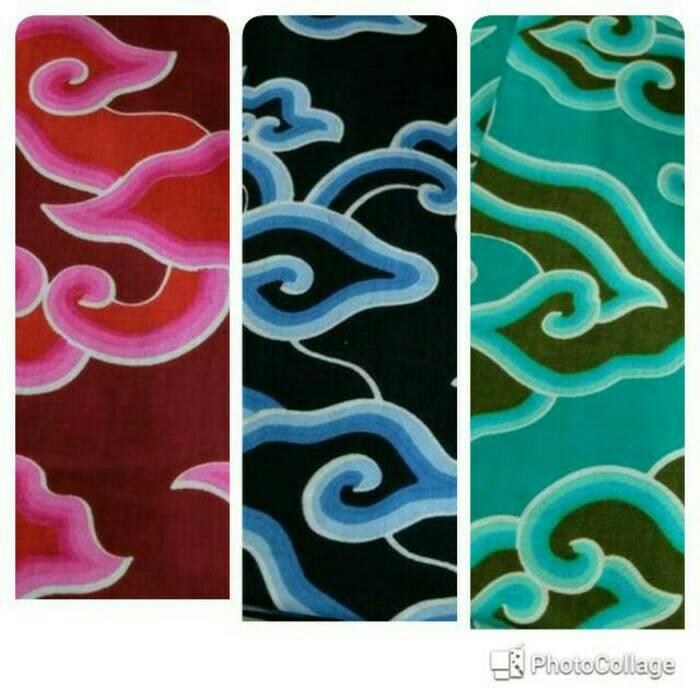 kain batik mega mendung print