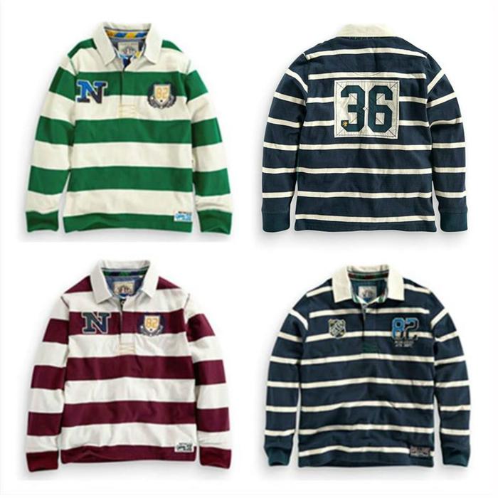 Branded Clothes | Polo Shirt Boy Next Stripes - Green/Red/Navy