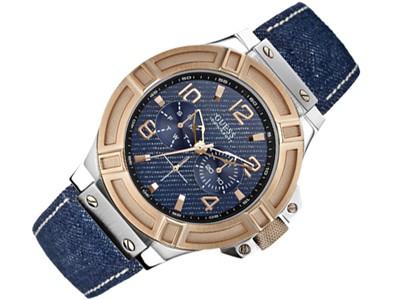 Jam Tangan Guess Rigor W0040G6 Denim Original