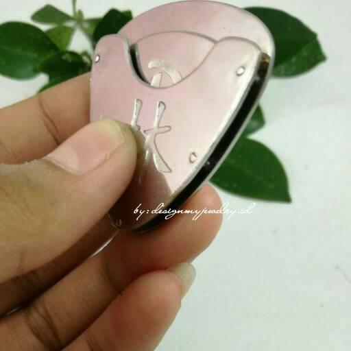 GARANSI ANTI KARAT - PICK GITAR CUSTOM SILVER STAINLESS