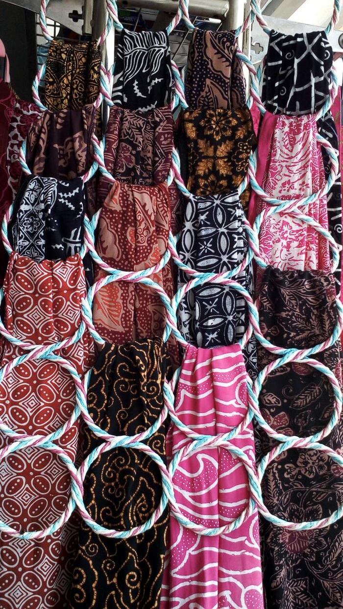 Syal batik katun paris / Selendang batik paris /Scarf batik