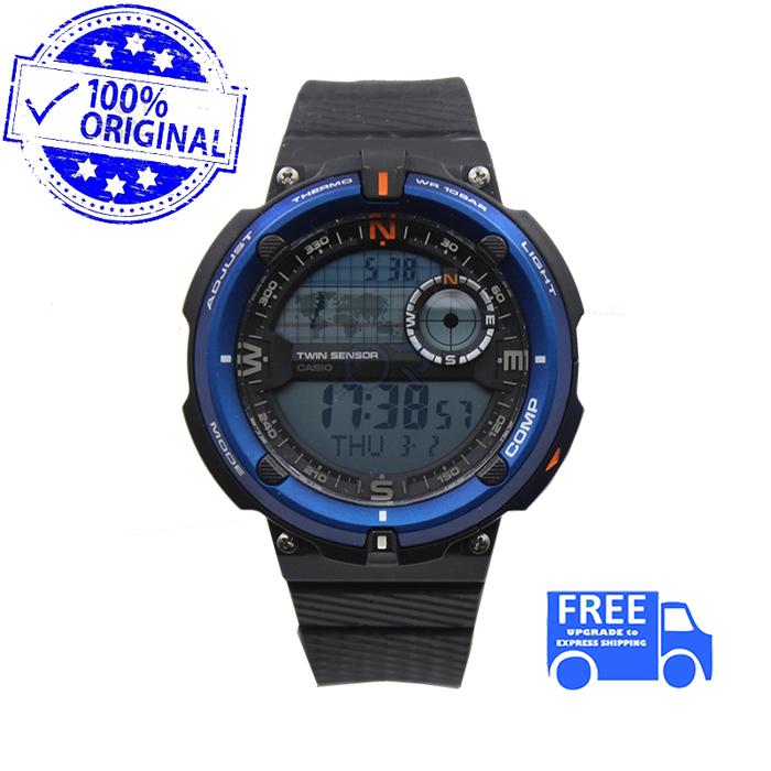 Jam Tangan Original Casio SGW 600H - 2ADR Twin Sensor
