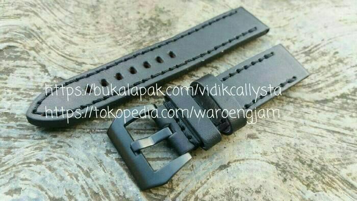 STRAP TALI JAM SWISS ARMY KULIT 22 24 NO LOGO POLOS BLACK