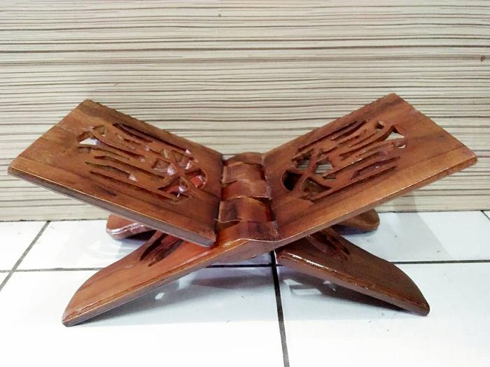 rekal ukir kayu jati(penyangga alqur'an)